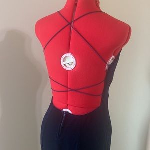 Midnight Blue velvet dress